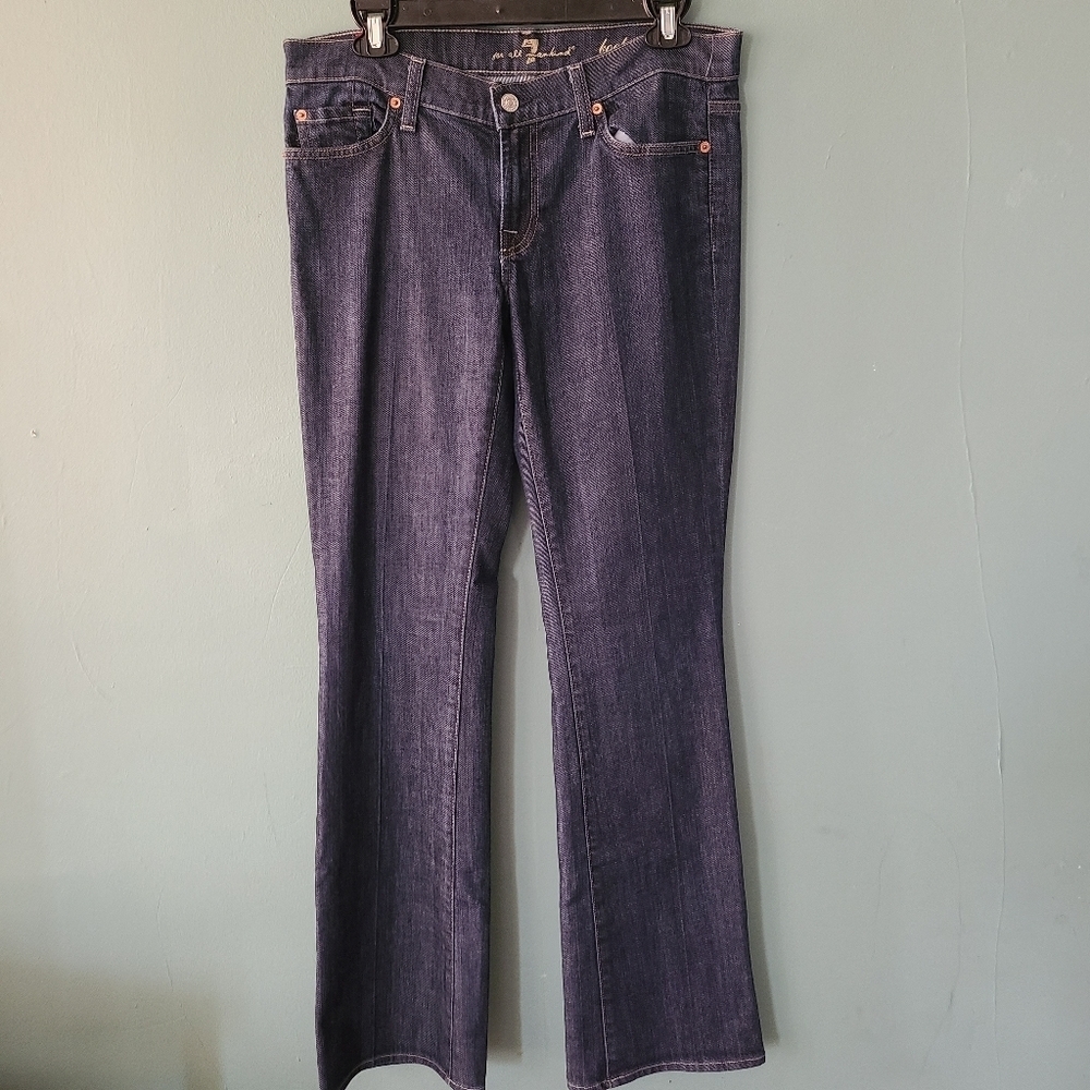 7 For All Mankind 7Fam Dark Wash Bootcut Denim Jeans Size 30